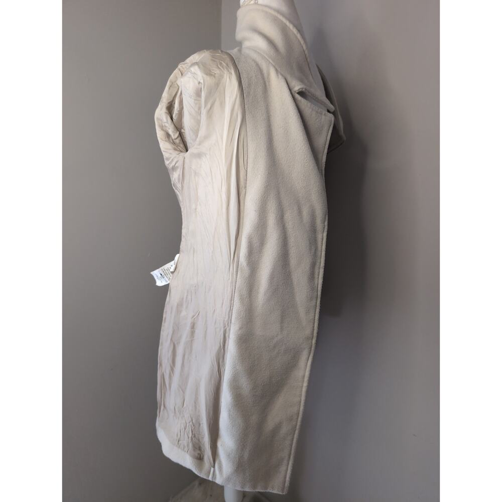 Farm Rio Brazil rare exclusive minimalist chic ivory cream zipper coat S - Picture 11 of 11